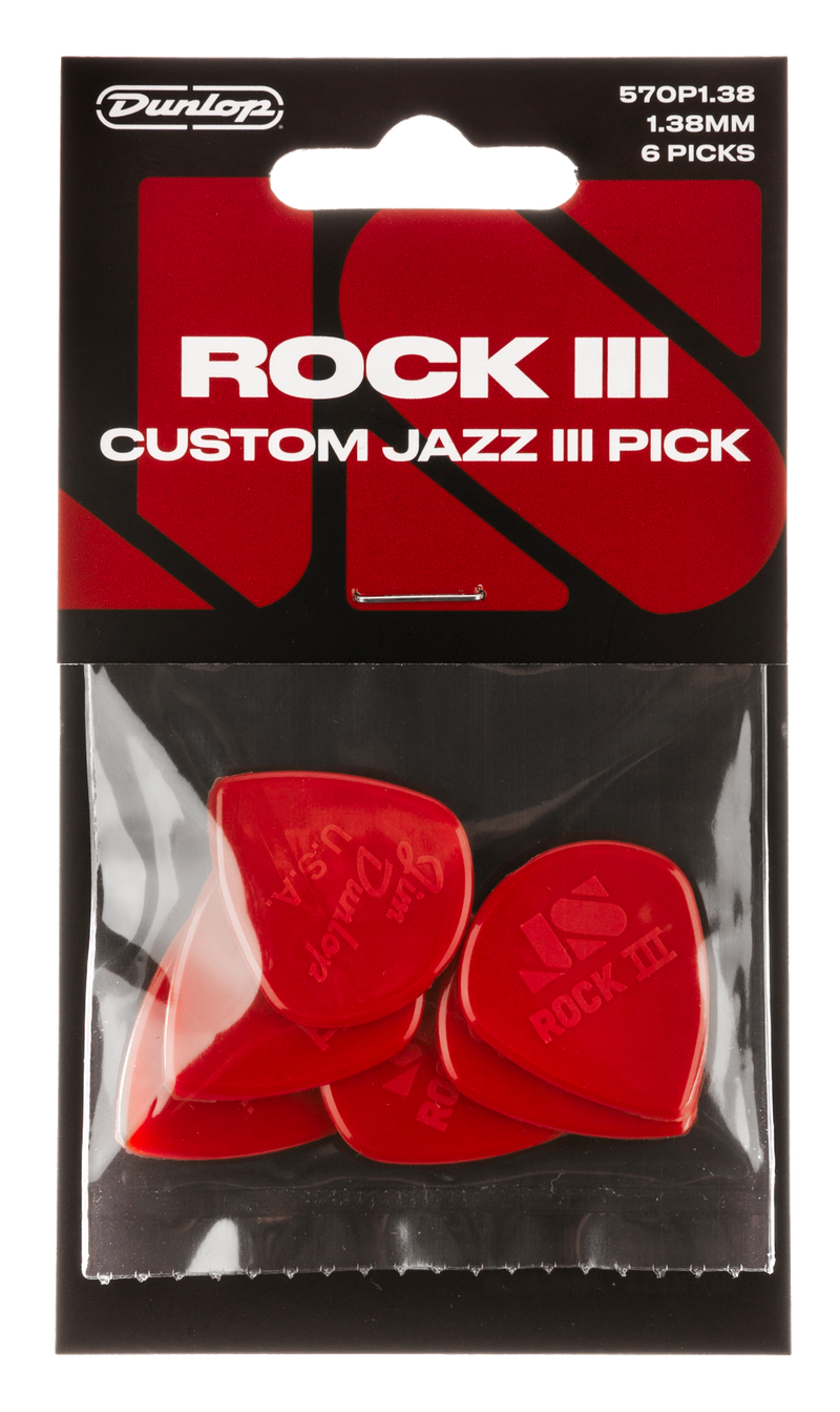 JIM DUNLOP ROCK III Nylon Player’s Pick Pack.