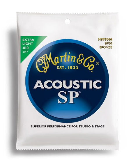 Martin SP 80/20 Bronze Extra Light Guitar String Set (10-47)