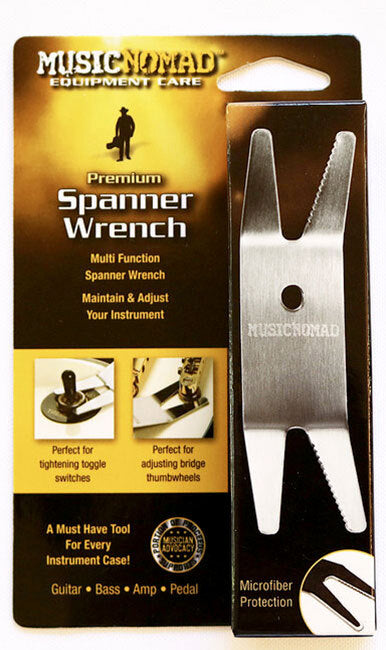 Music Nomad Premium Spanner Wrench with Microfiber Suede Backing