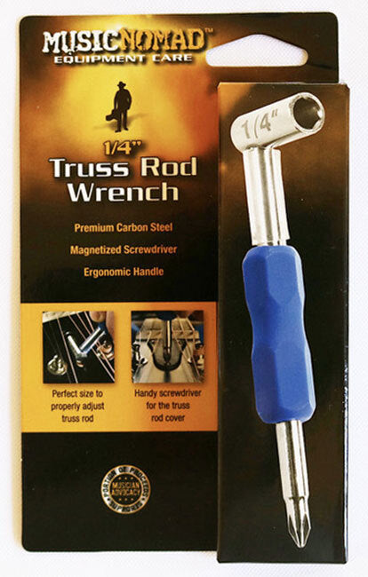 Music Nomad Premium 1/4" Truss Rod Wrench with Magnetized Screwdriver