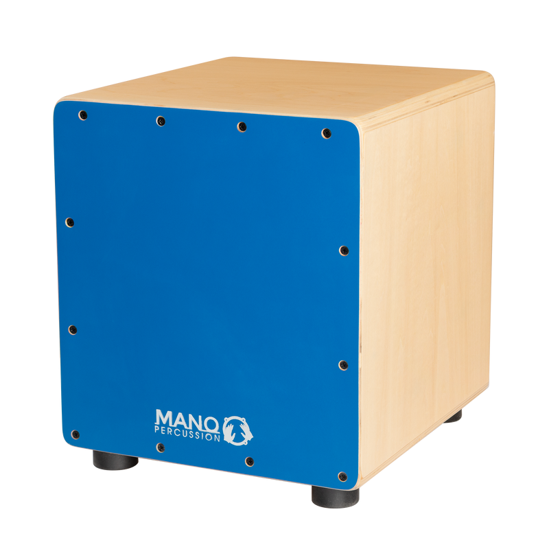 MANO PERCUSSION Mini Wooden Cajon. Blue.