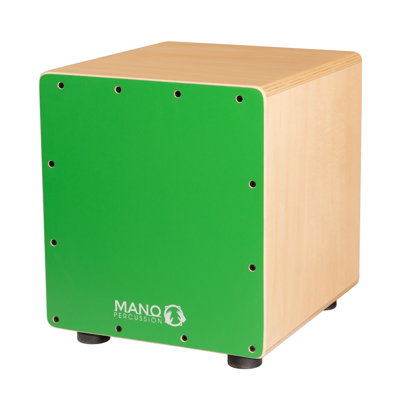 MANO PERCUSSION Mini Wooden Cajon. Green.