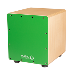 MANO PERCUSSION Mini Wooden Cajon. Green.