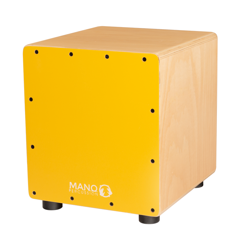MANO PERCUSSION Mini Wooden Cajon. Yellow.