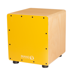 MANO PERCUSSION Mini Wooden Cajon. Yellow.