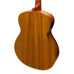 Martinez Acoustic-Electric Small Body Guitar with Built-In Tuner (Koa)