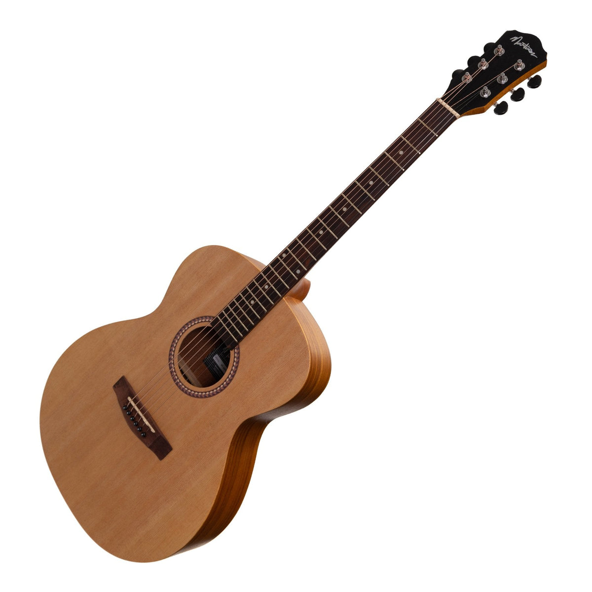 Martinez Acoustic-Electric Small Body Guitar with Built-In Tuner (Spruce/Koa)
