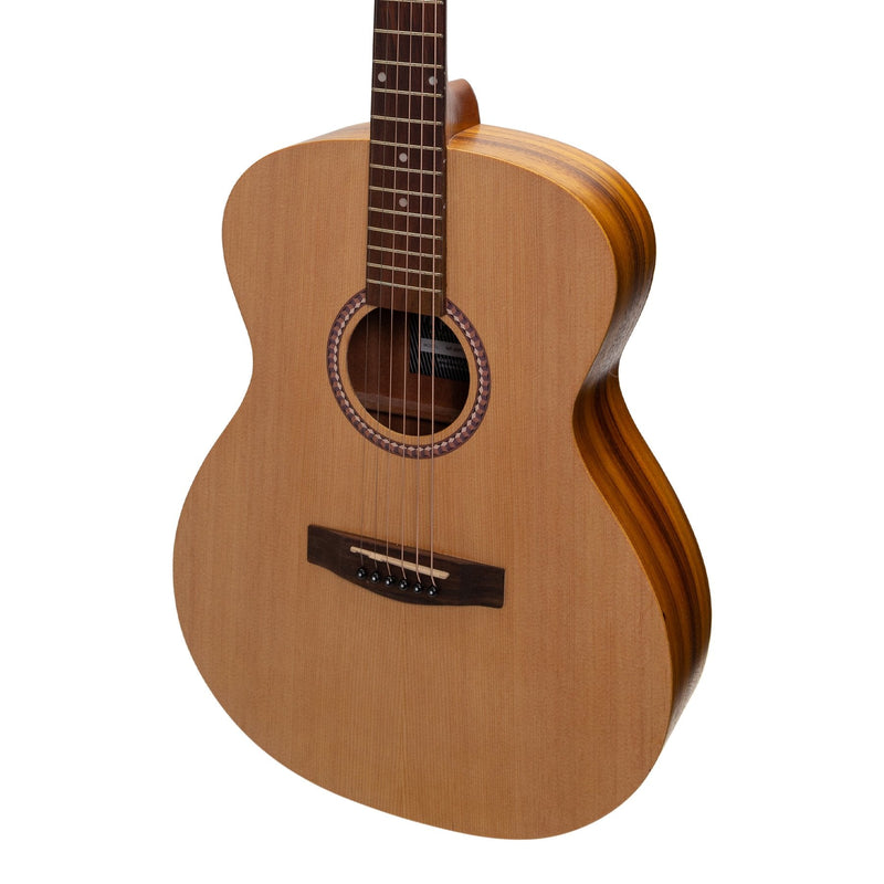 Martinez Left Handed Acoustic-Electric Small Body Guitar (Spruce/Koa)