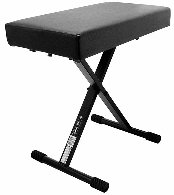 Keyboard Bench Deluxe X Style Black