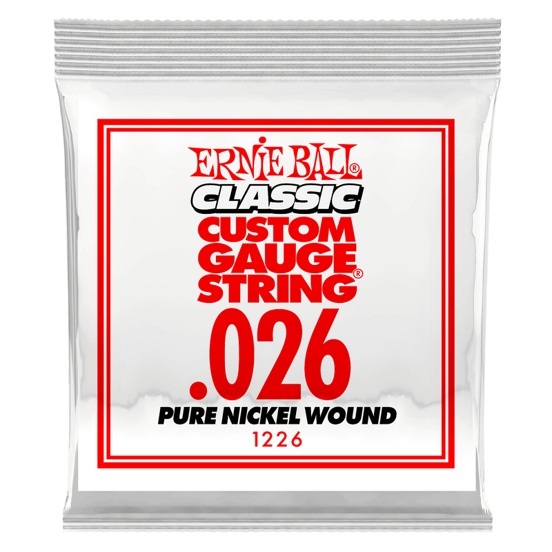 Ernie Ball Singles - Classic Nickel Wound .026