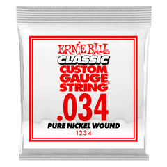 Ernie Ball Singles - Classic Nickel Wound .034