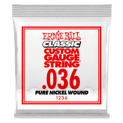 Ernie Ball Singles - Classic Nickel Wound .036