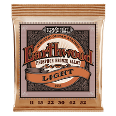 12 x Ernie Ball Earthwood Light Phosphor Bronze Acoustic Guitar String, 11-52 Gauge