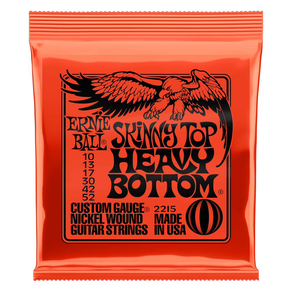 2 x Ernie Ball Skinny Top Heavy Bottom Slinky Nickel Wound Electric Guitar Strings