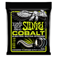 2 x Ernie Ball Regular Slinky Cobalt Electric Guitar Strings, 10-46 gauge