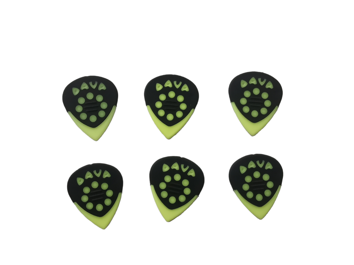 6 x Dava Jazz Grips Nylon Pick