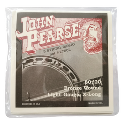 John Pearse Banjo String Set 09/20 Bronze Wound Light 1700L