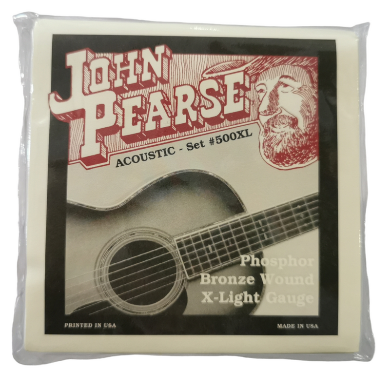 John Pearse Acoustic Guitar Strings Phosphor Bronze 10/47 Extra Light 500XL