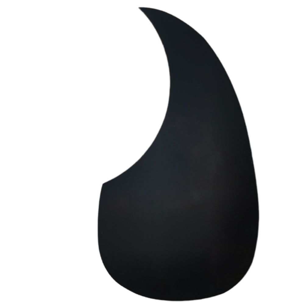 Acoustic Guitar Scratchplate / Pickguard Teardrop Black