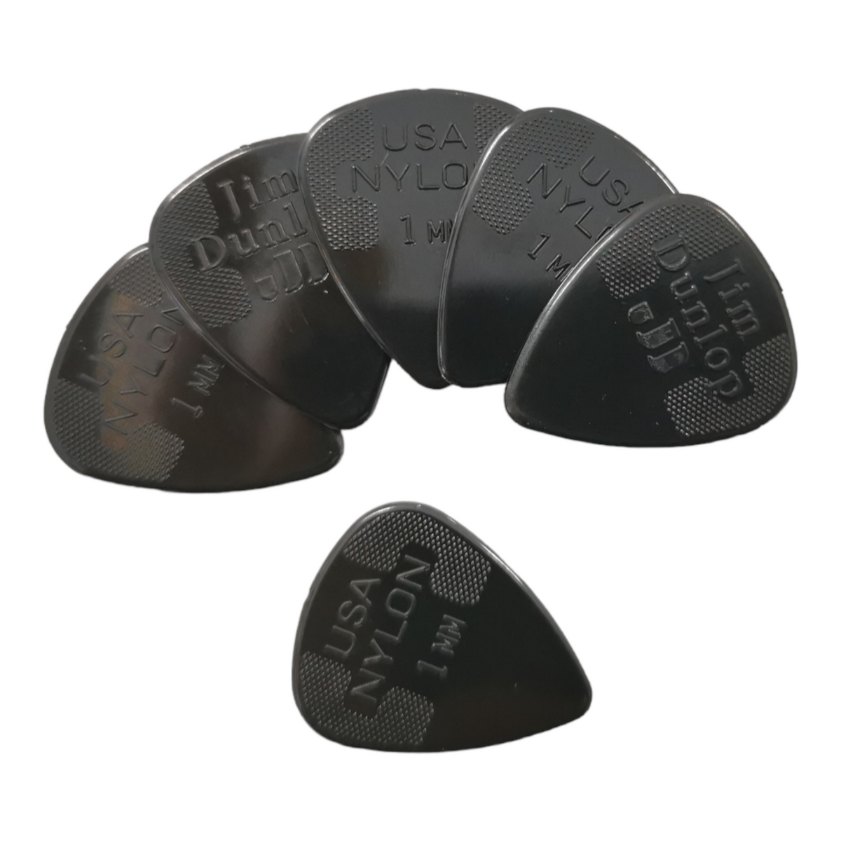 6 x Dunlop Nylon Standard Guitar Picks 1.00mm