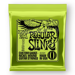 6 x Ernie Ball Regular Slinky Nickel Wound Electric Guitar Strings, 10-46 Gauge