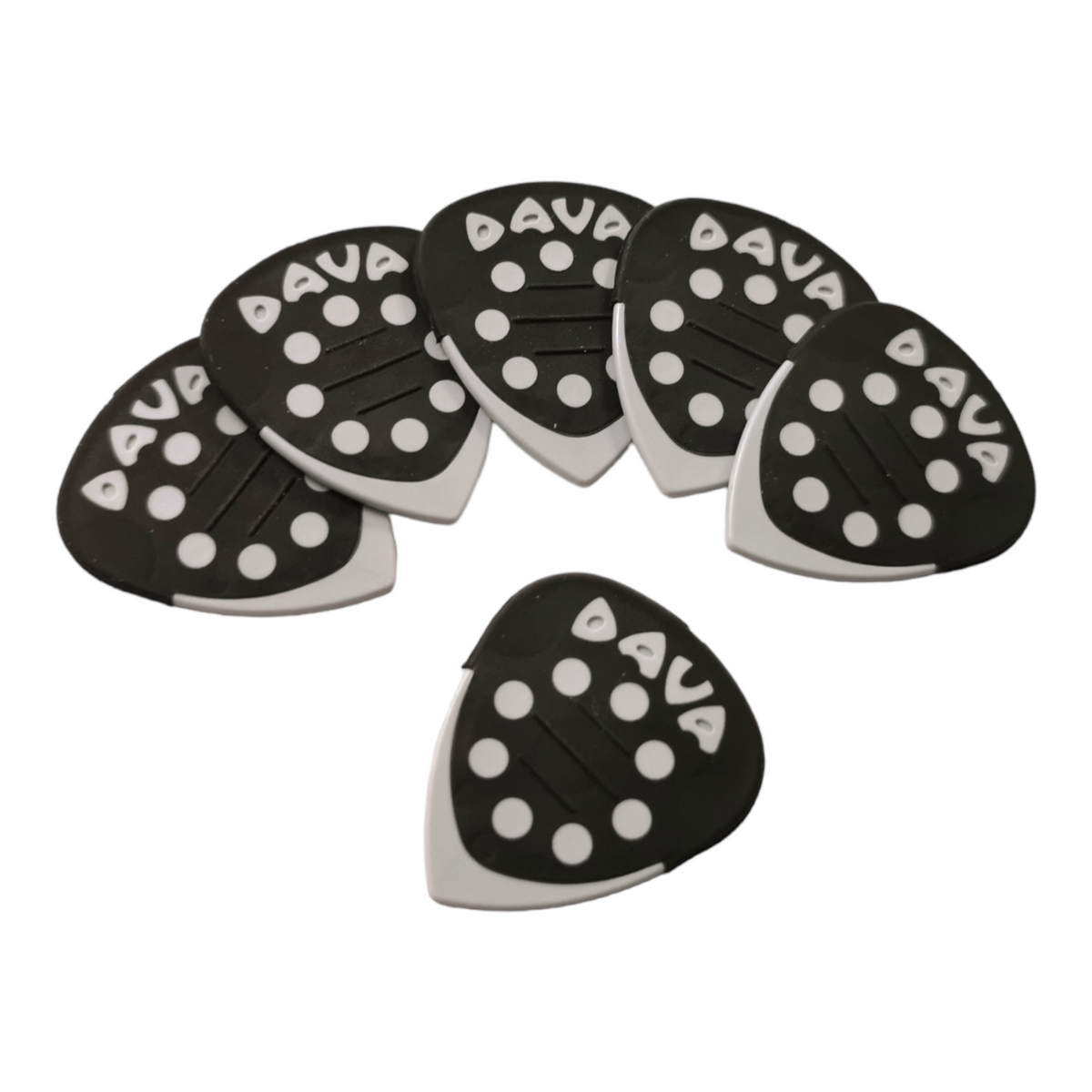 6 x Dava Power Grip Tip Plectrums