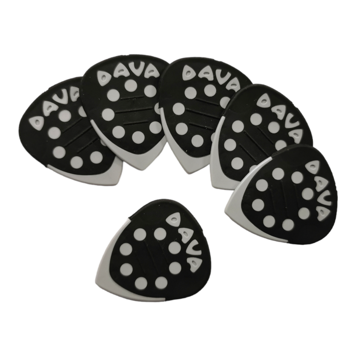 6 x Dava Power Grip Tip Plectrums