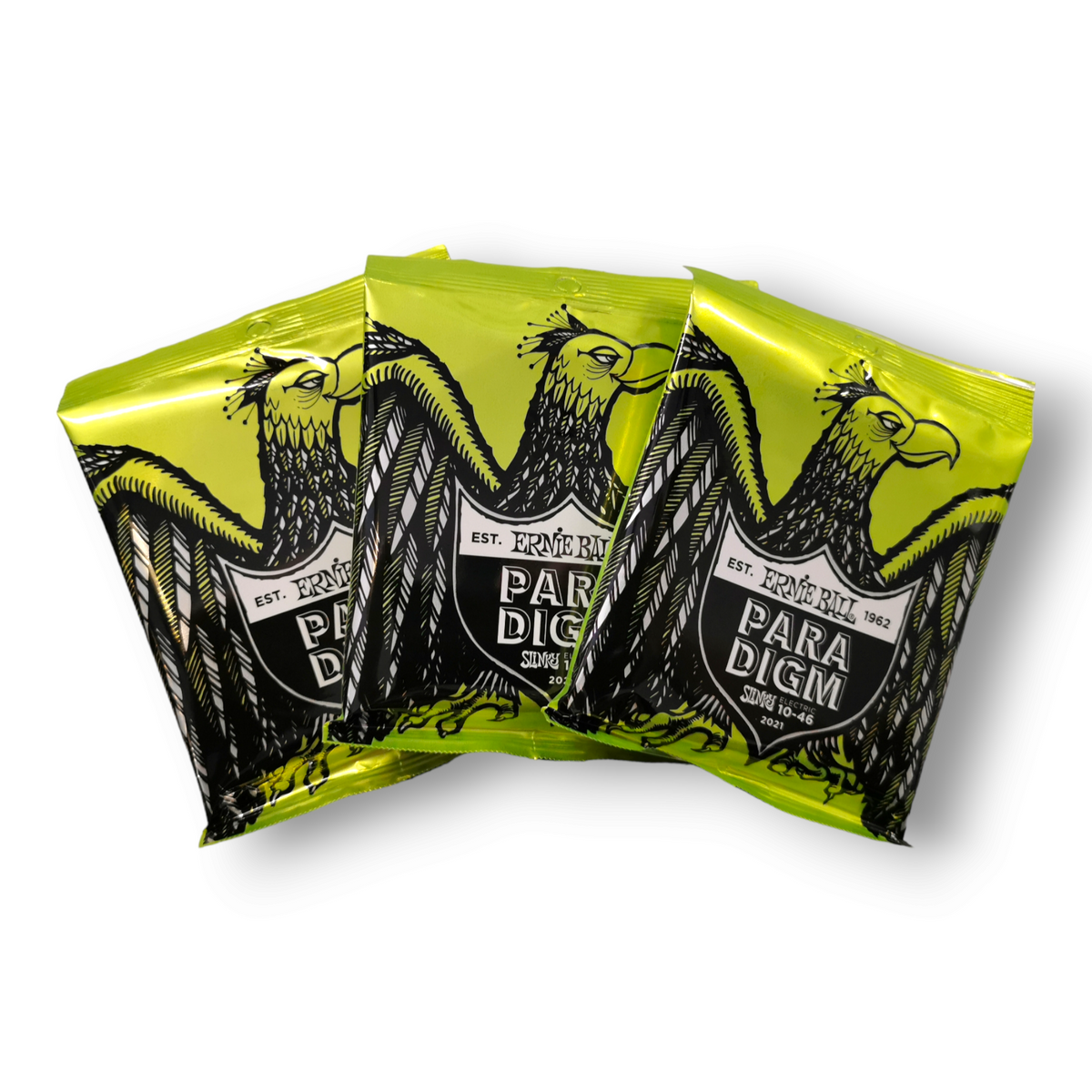 2 x Ernie Ball Paradigm 2021 Regular Slinky Electric Guitar Strings