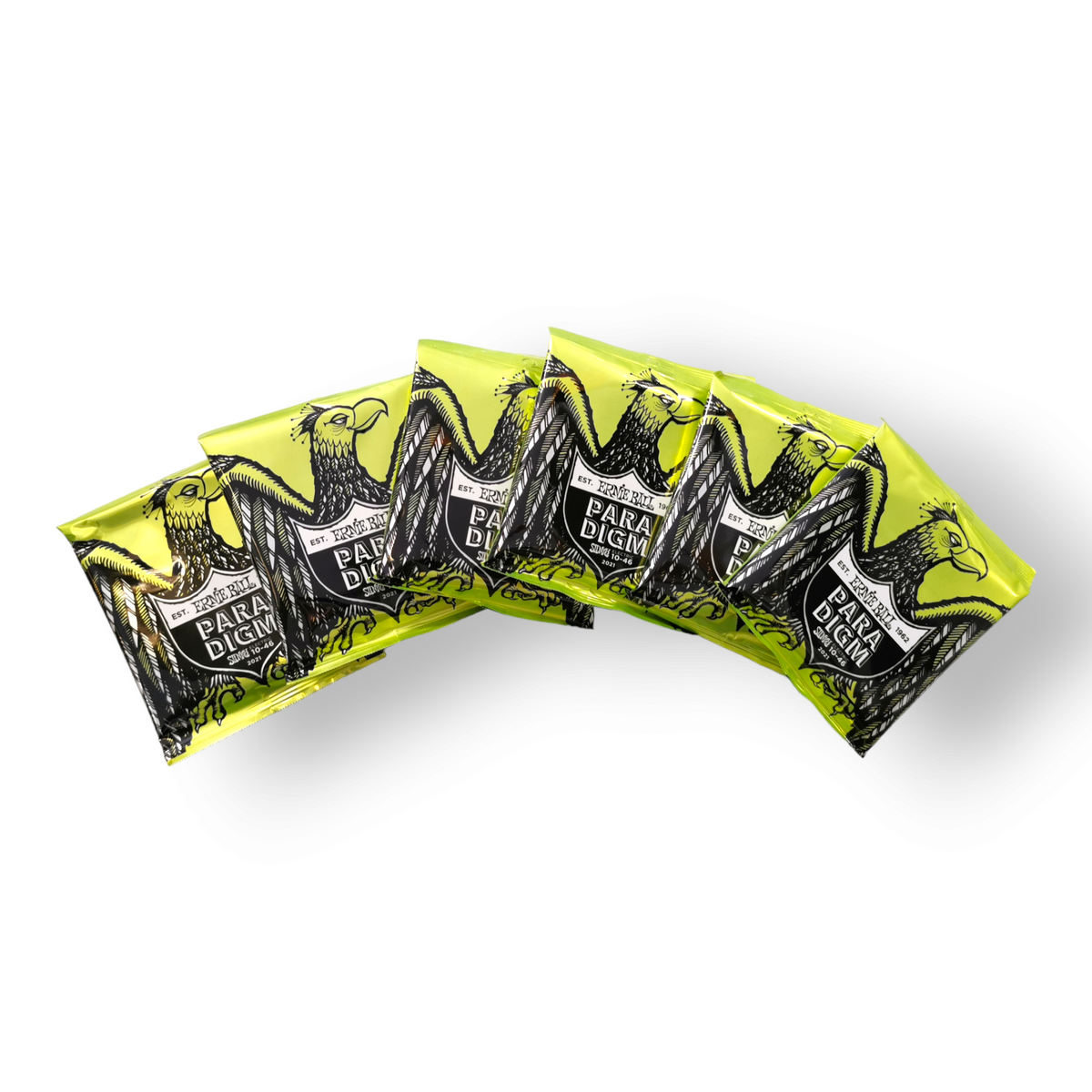 6 x Ernie Ball Paradigm 2021 Regular Slinky Electric Guitar Strings