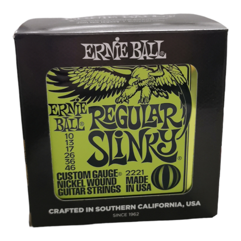 12 x Ernie Ball Regular Slinky Nickel Wound Electric Guitar Strings, 10-46 Gauge