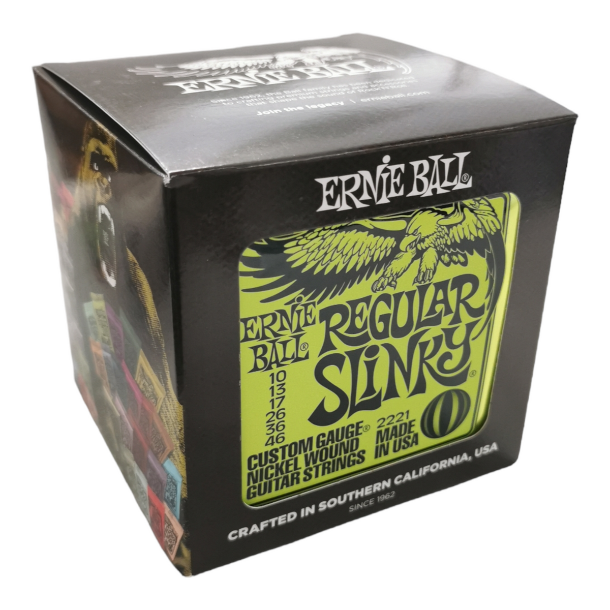 12 x Ernie Ball Regular Slinky Nickel Wound Electric Guitar Strings, 10-46 Gauge