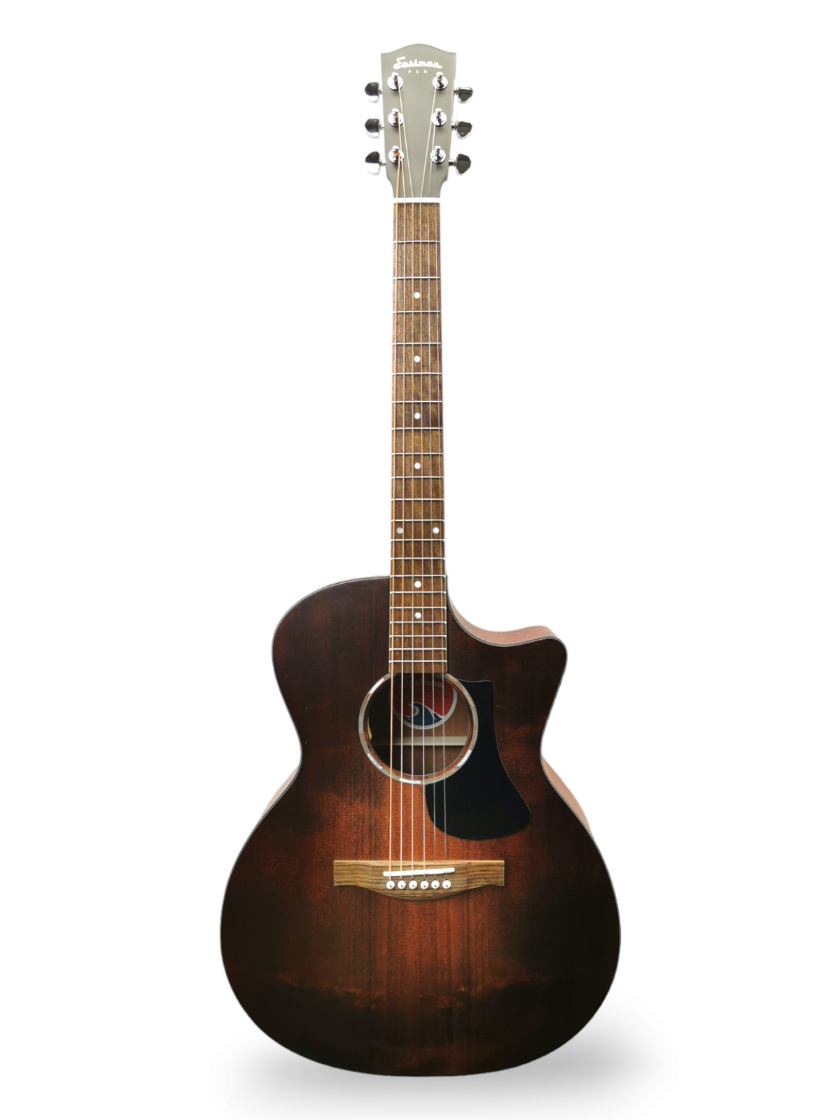 Eastman Mahogany Grand Auditorium Solid Top Classic Finish with Pickup