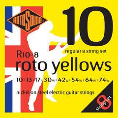 Rotosound R108 Roto Yellows 8-String Electric String Set 10-74
