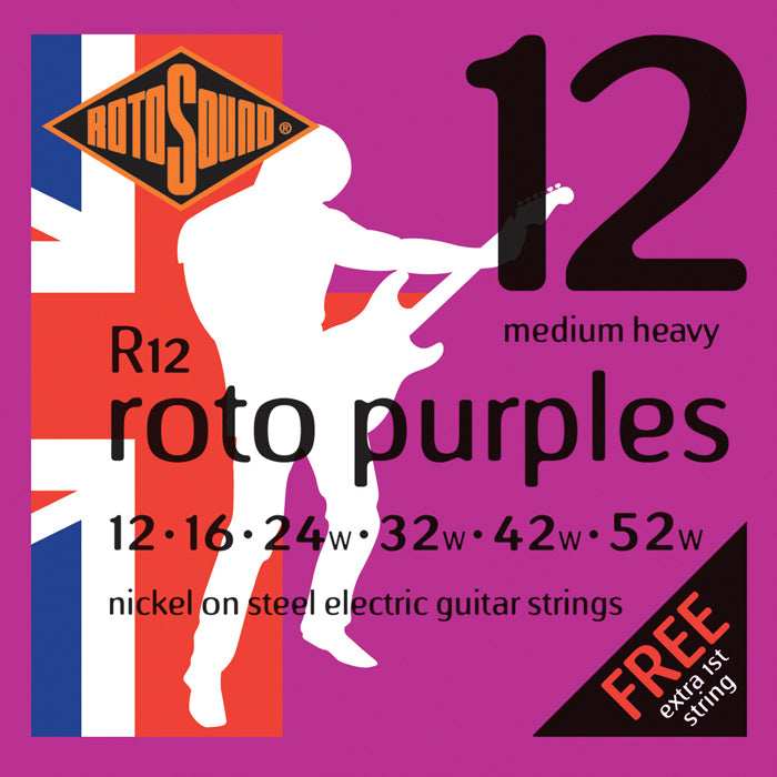 Rotosound R12 Roto Purples  Electric String Set 12-52