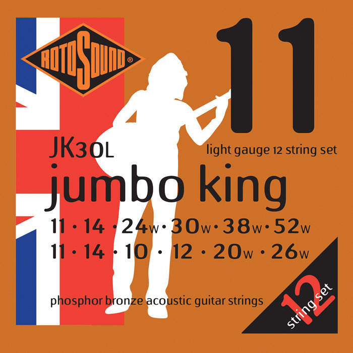 Rotosound JK30L Jumbo King 12-String Phosphor Bronze