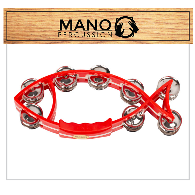 Mano Percussion Fish shaped tambourine.