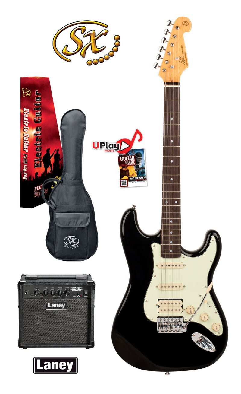 SX HSS Electric Guitar and Amplifier Package.