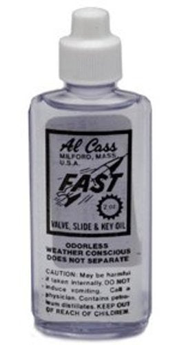 Al Cass Fast Valve Slide & Key Lubricant Oil 2oz Bottle