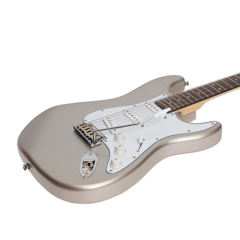 Badger Classic ST-Style Electric Guitar (Silver)