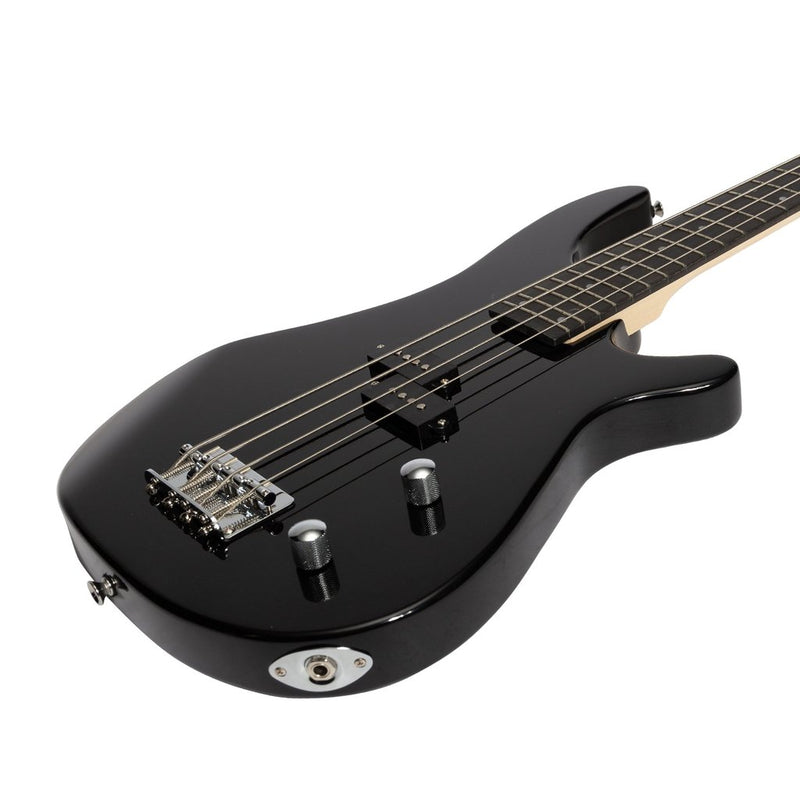 Casino '24 Series' Tune-Style Electric Bass Guitar and 15 Watt Amplifier Pack (Black)