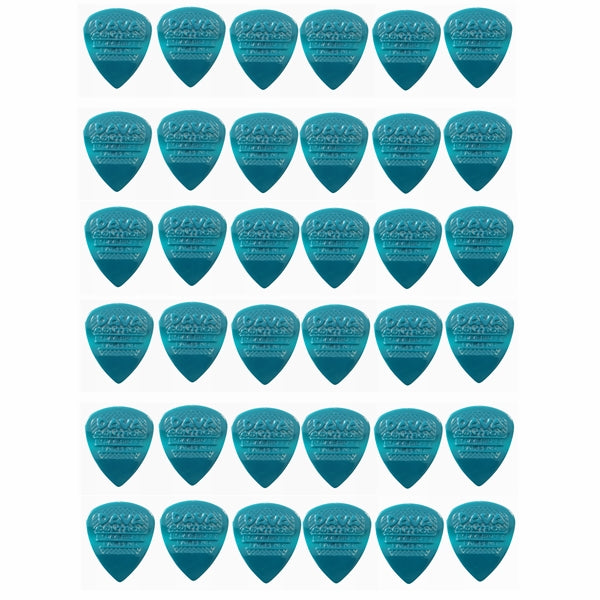 36 x Dava Control Nylon Picks Green