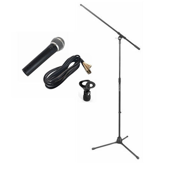 Outback Heavy Duty Microphone w/XLR Cable + Onstage Mic Stand + Cradle