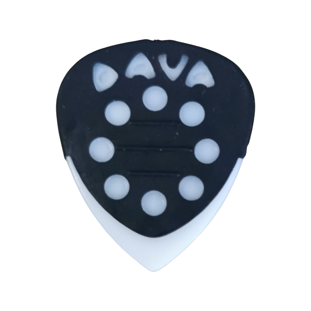 Dava Guitar Pick Delrin Grip Tips in White