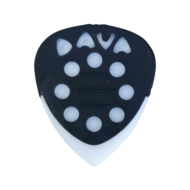 6 x Dava Guitar Picks Delrin Grip Tips in White